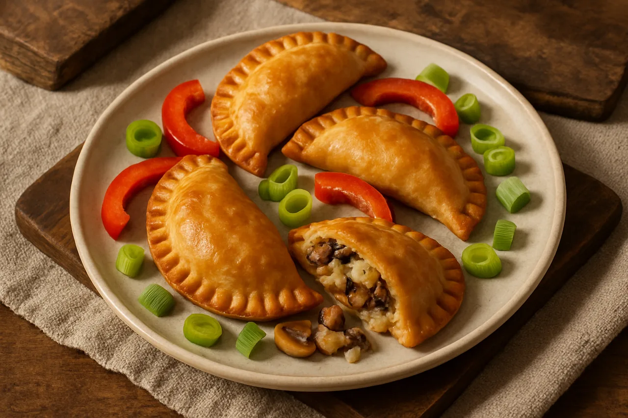 Foto de Empanadillas de setas y bacalao ahumado
