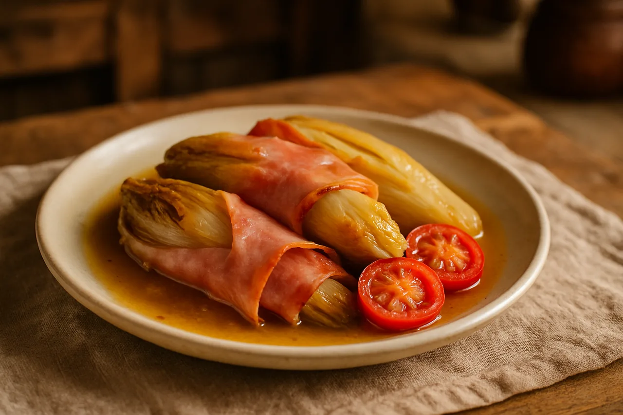 Foto de Endibias Guisadas con Jamón Cocido