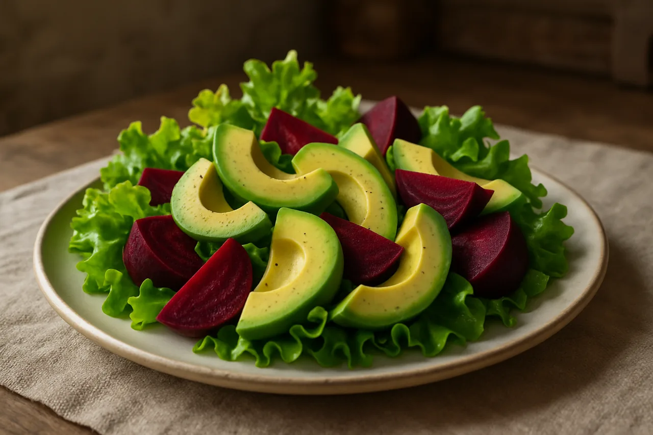 Foto de Ensalada de aguacate y remolacha