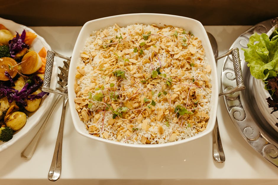 Foto de Ensalada de arroz con pavo y cacahuetes