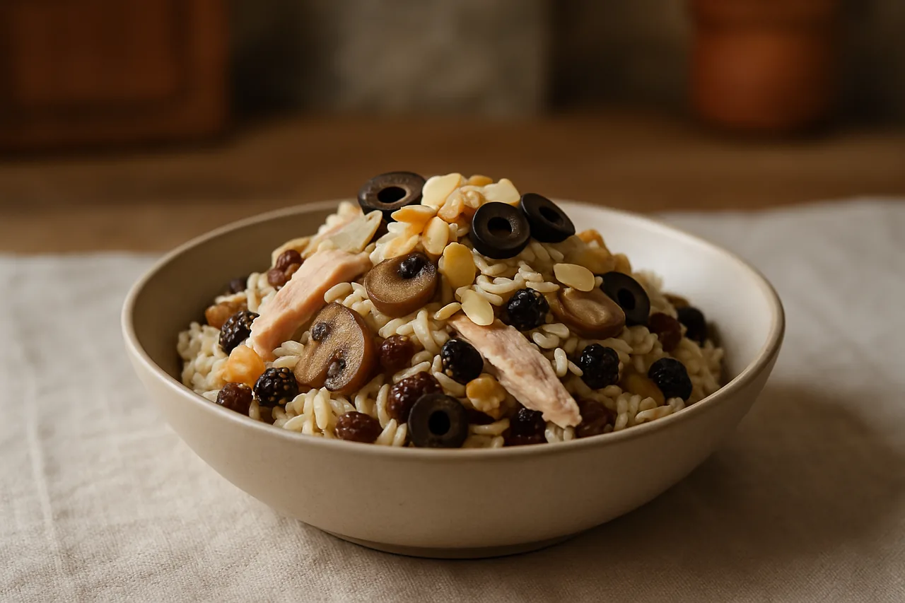 Foto de Ensalada de arroz con pavo y setas