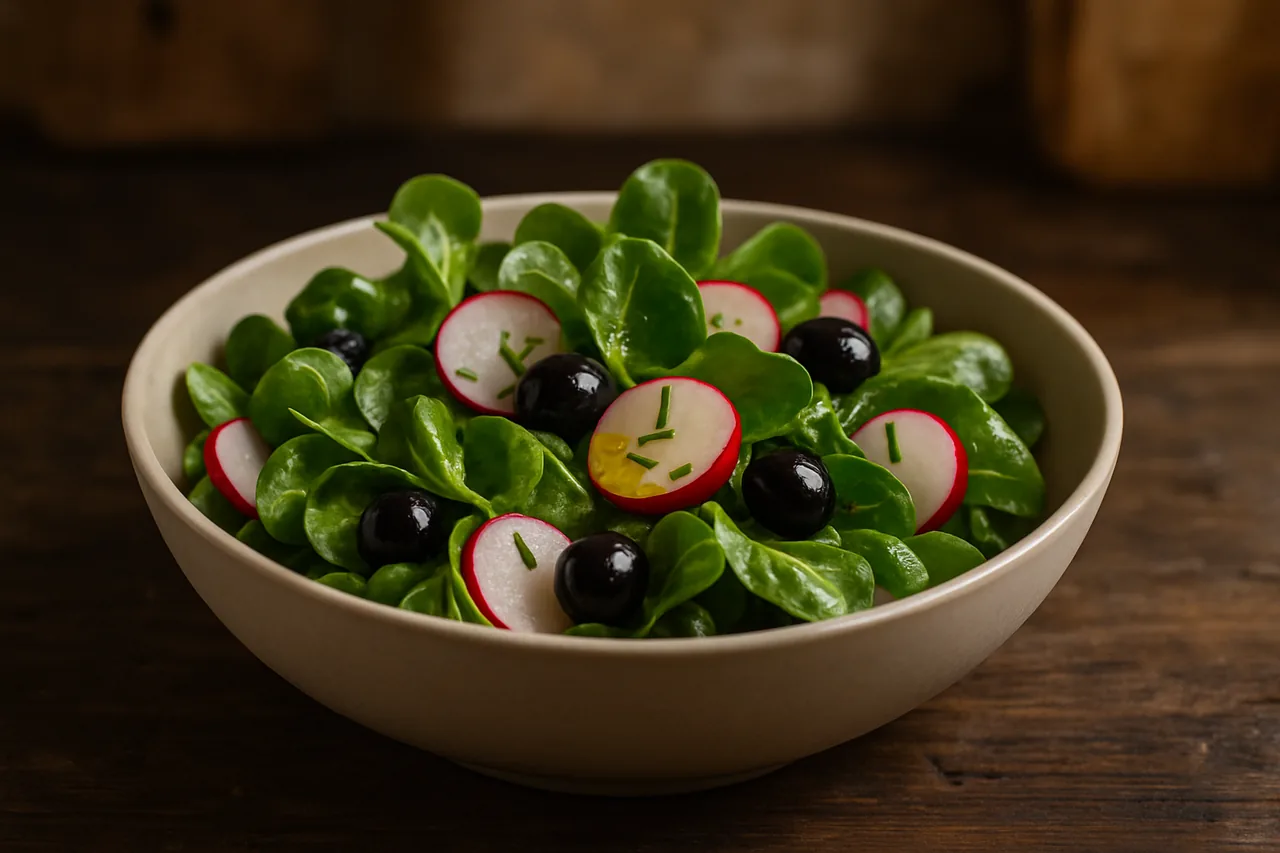 Foto de Ensalada de canónigos y rabanitos