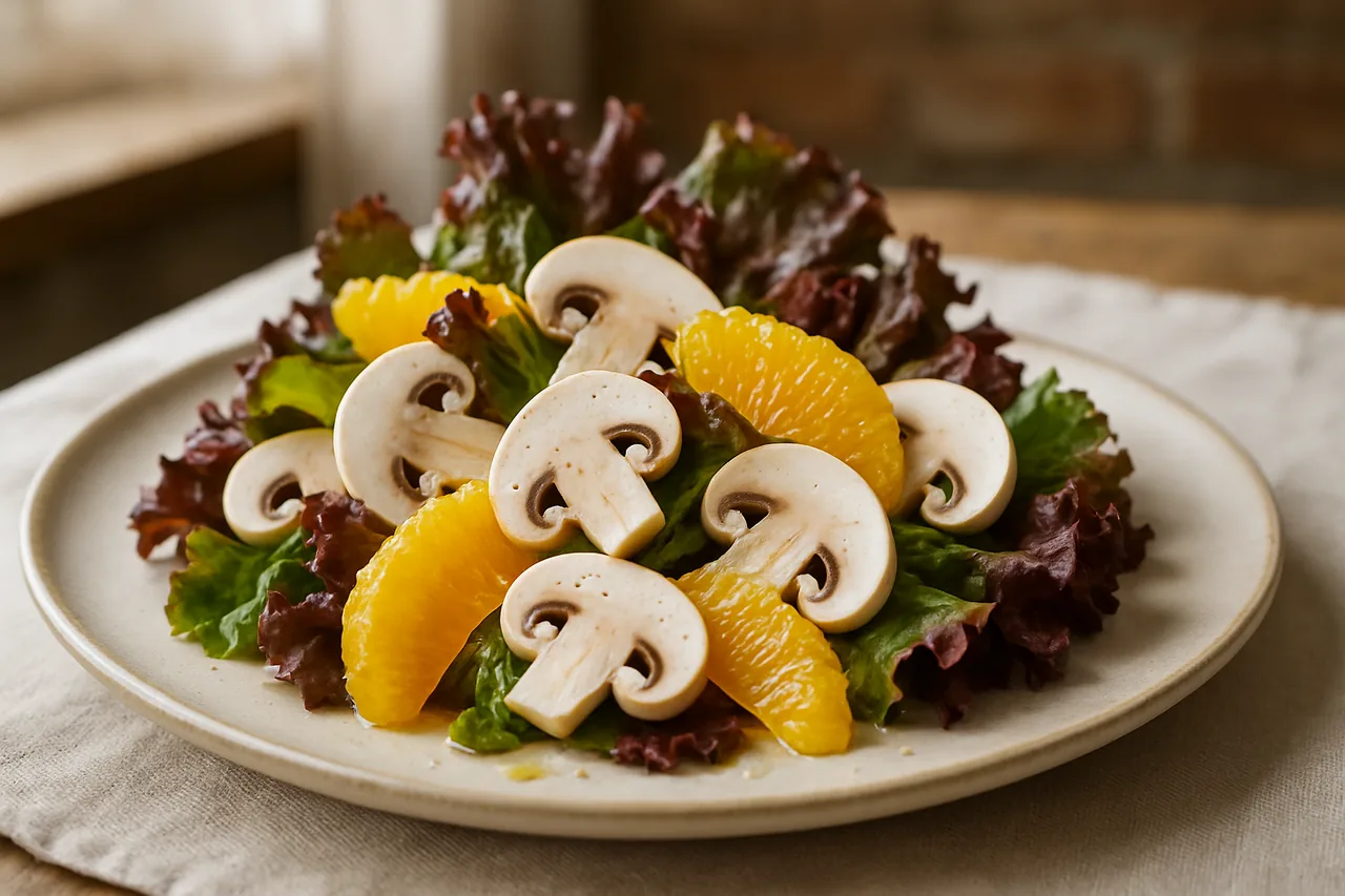 Foto de Ensalada de Champiñones y Naranja