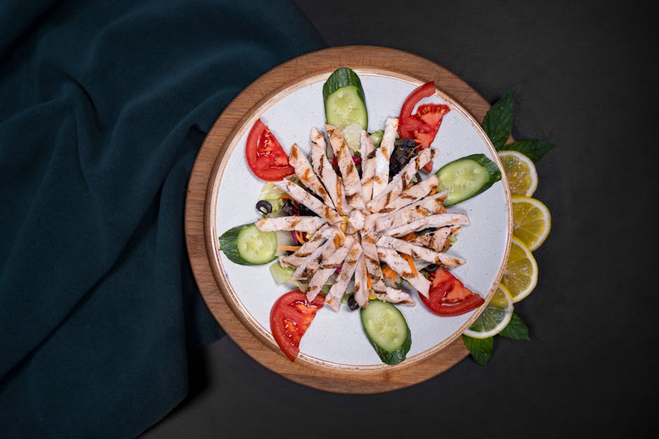 Foto de Ensalada de cintas de pollo