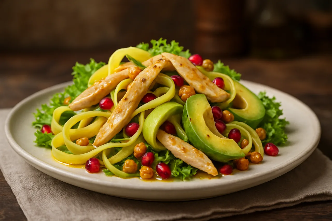 Foto de Ensalada de cintas de pollo