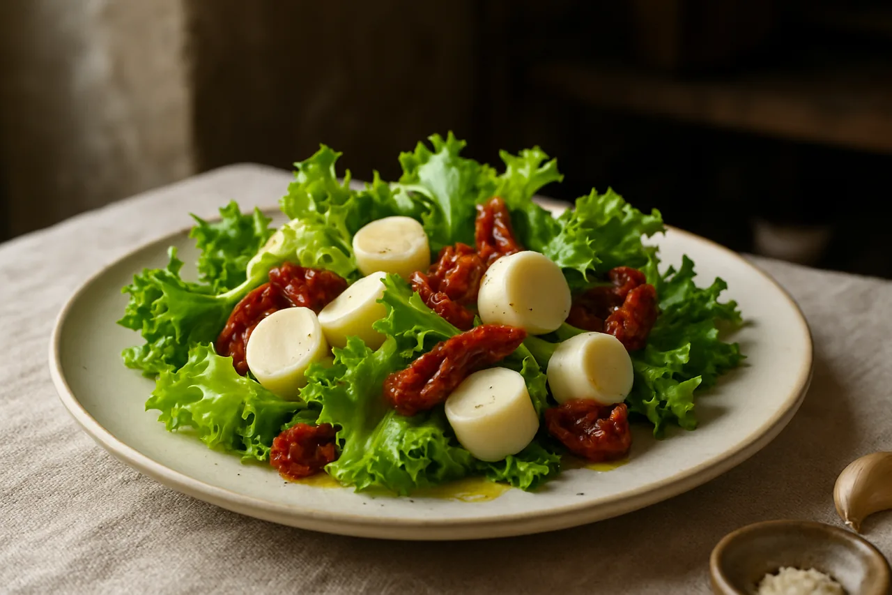 Foto de Ensalada de escarola y palmito