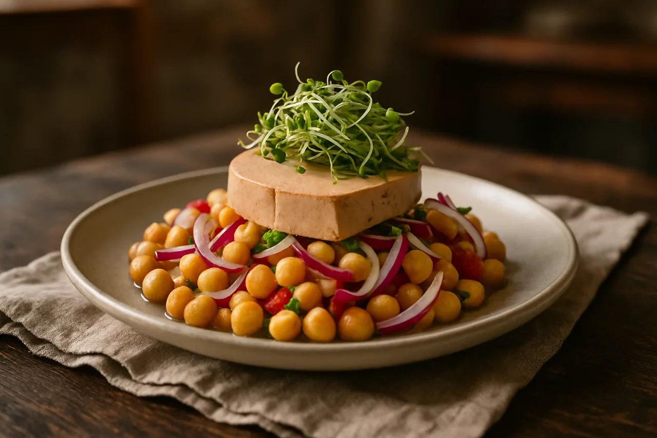 Foto de Ensalada de Garbanzos con Foie