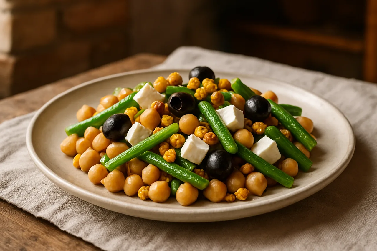 Foto de Ensalada de Garbanzos y Judías Verdes