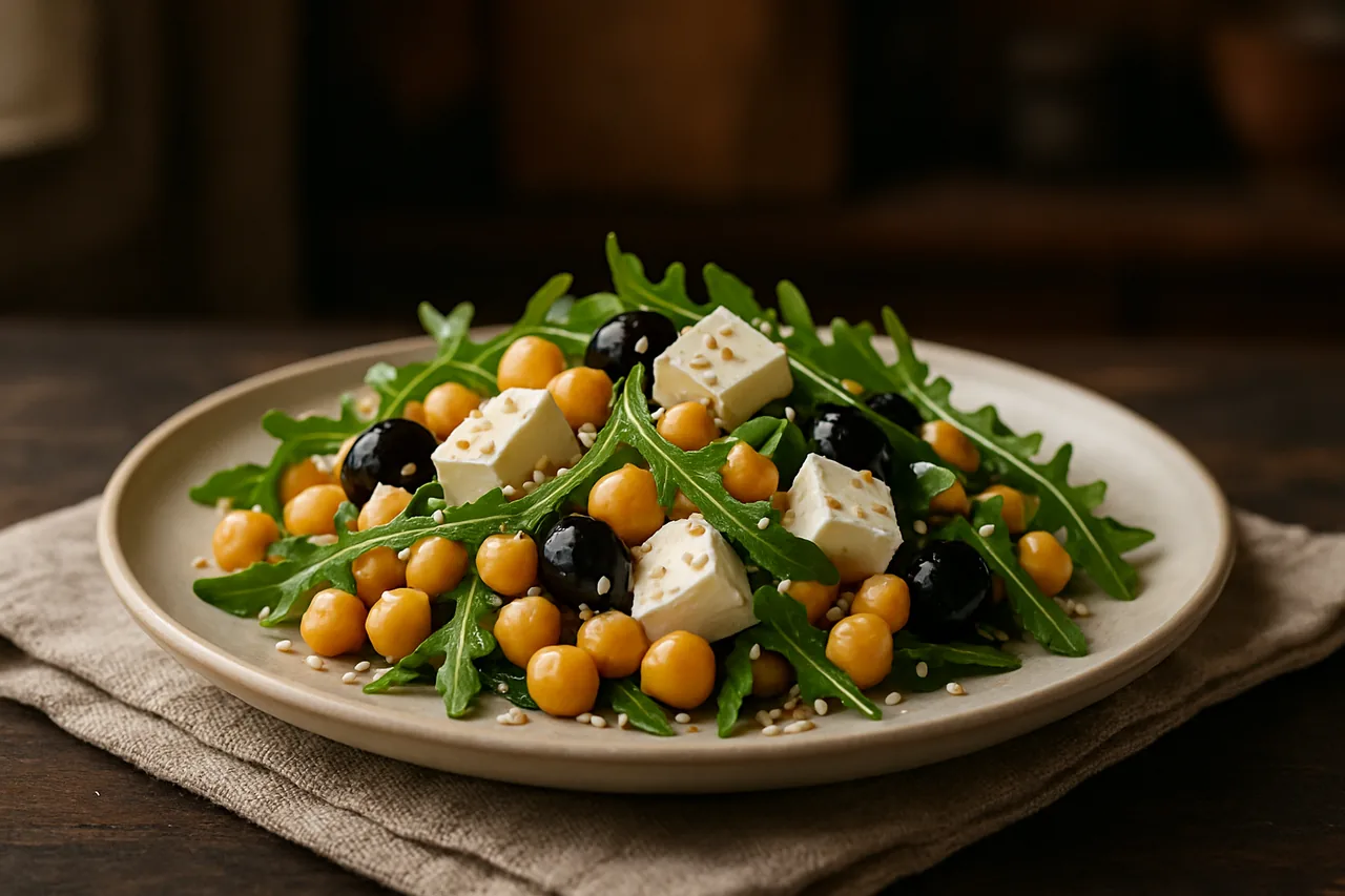 Foto de Ensalada de Garbanzos y Rúcula