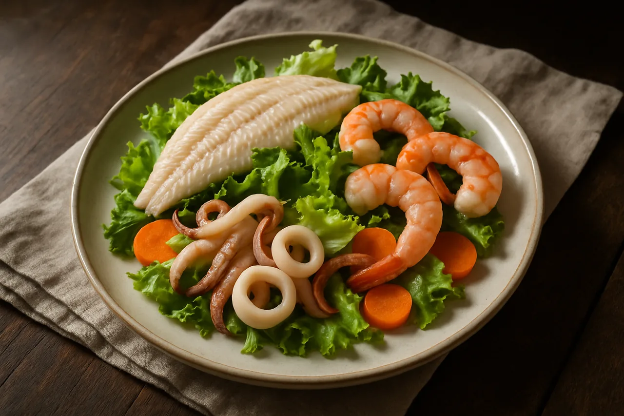 Foto de Ensalada de Invierno con Mariscos