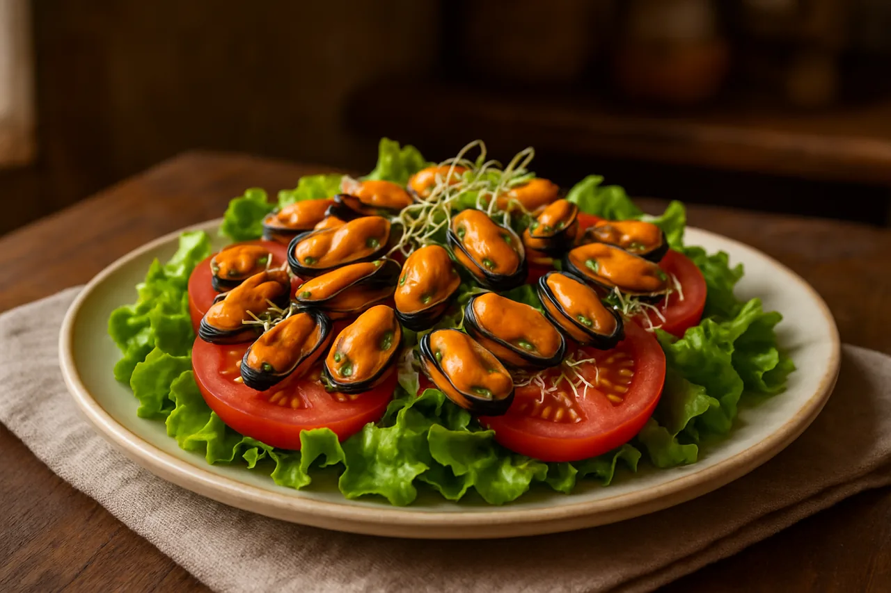 Foto de Ensalada de Mejillones y Germinados