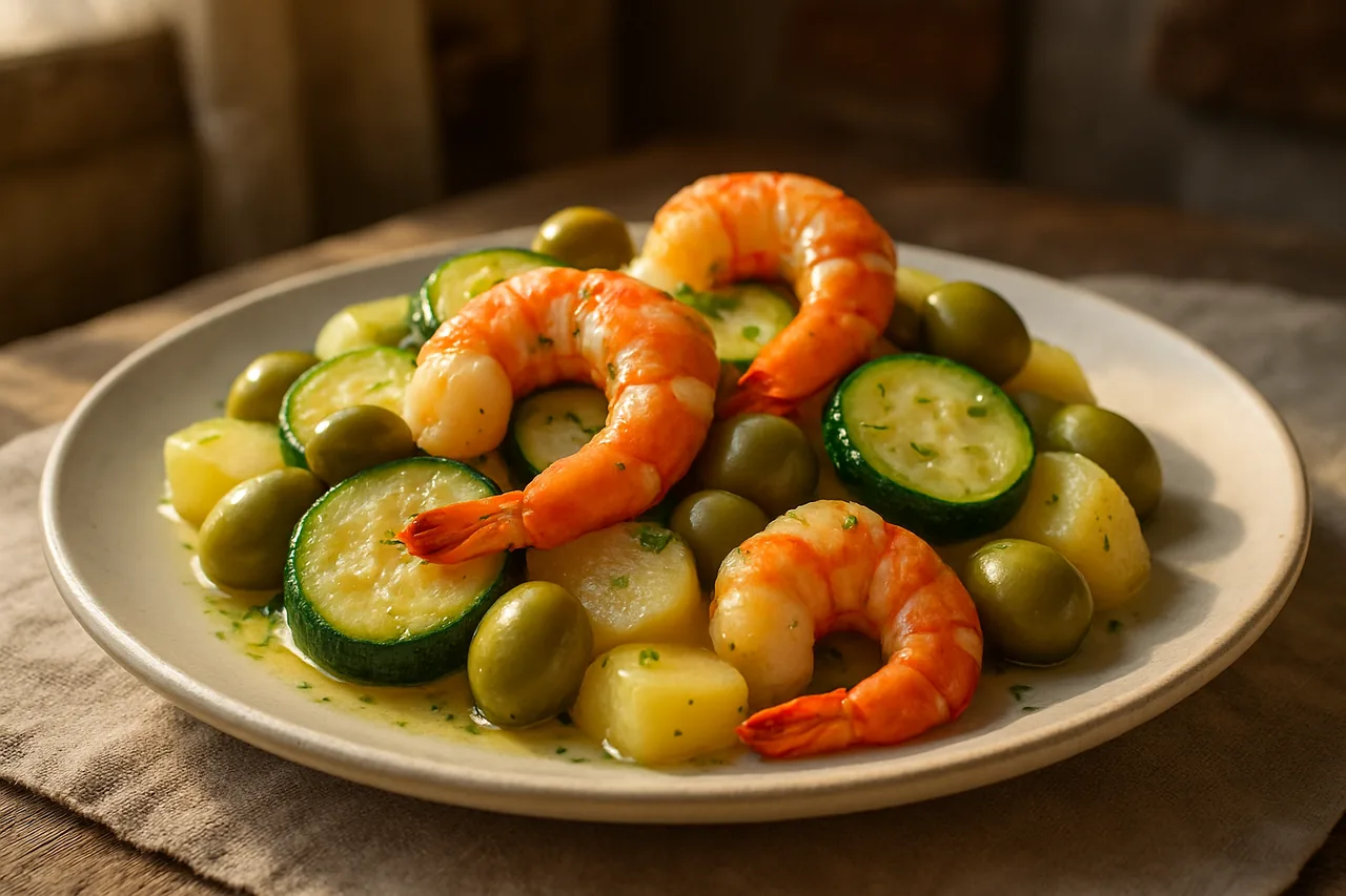 Foto de Ensaladilla de Langostinos, Calabacín y Patata