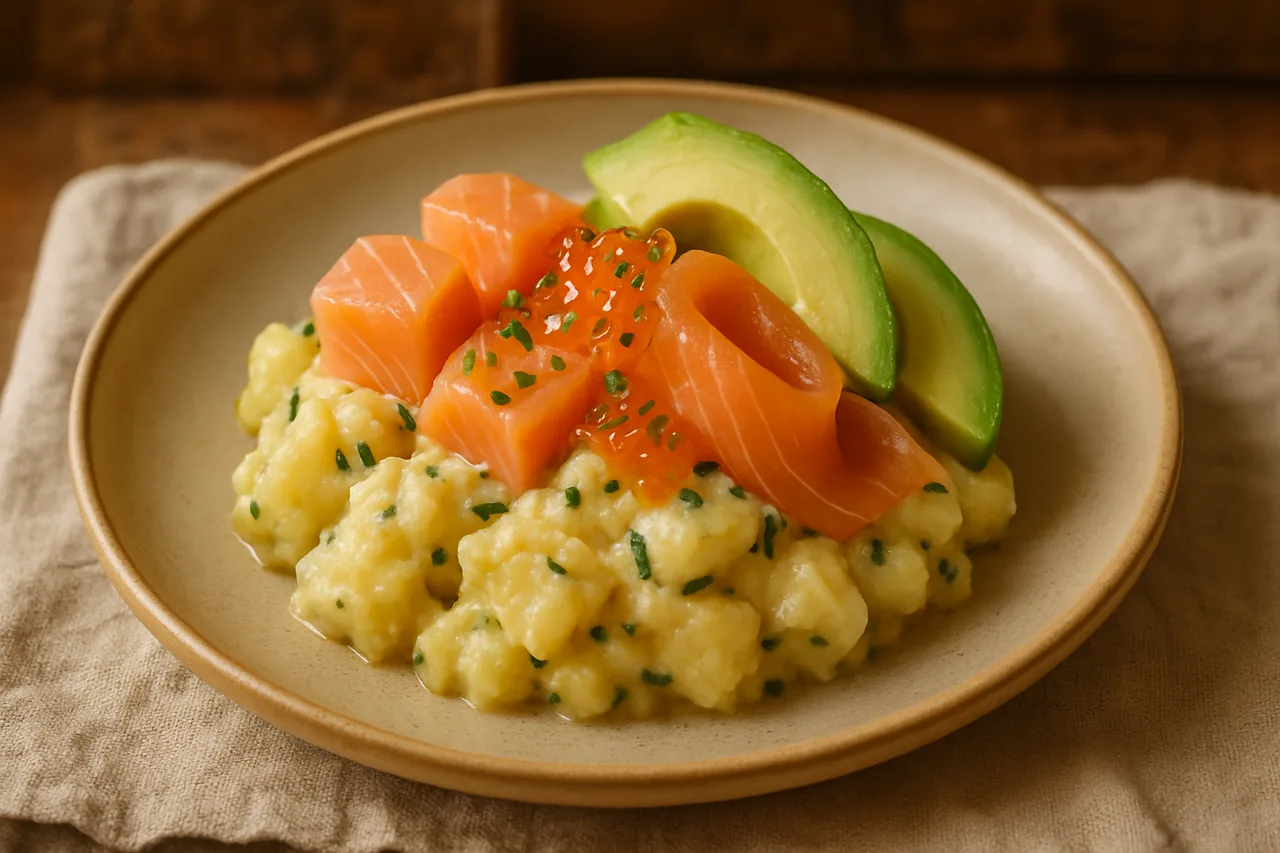 Foto de Ensaladilla de patata con salmón y aguacate