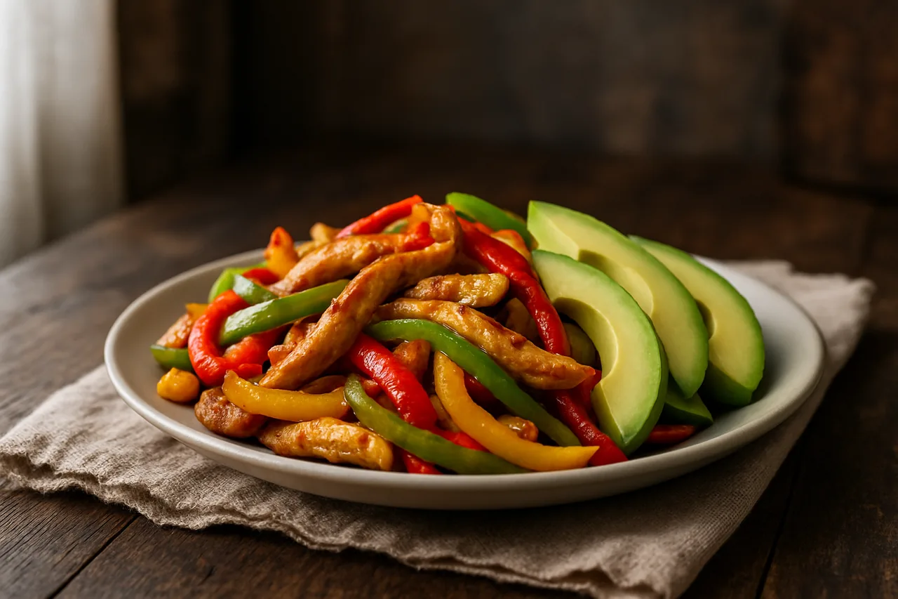 Foto de Fajitas de Pollo y Verduras