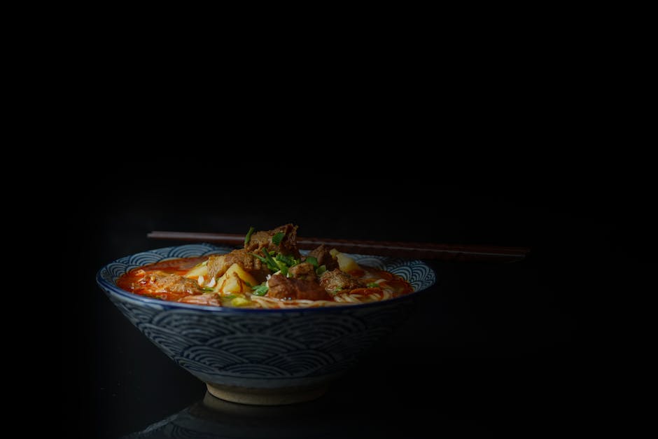 Foto de Fideos con Costilla y Mayonesa de Ajo Negro