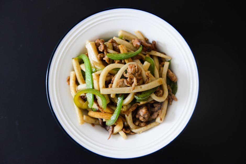 Foto de Fideos con Verduras y Costilla de Cerdo