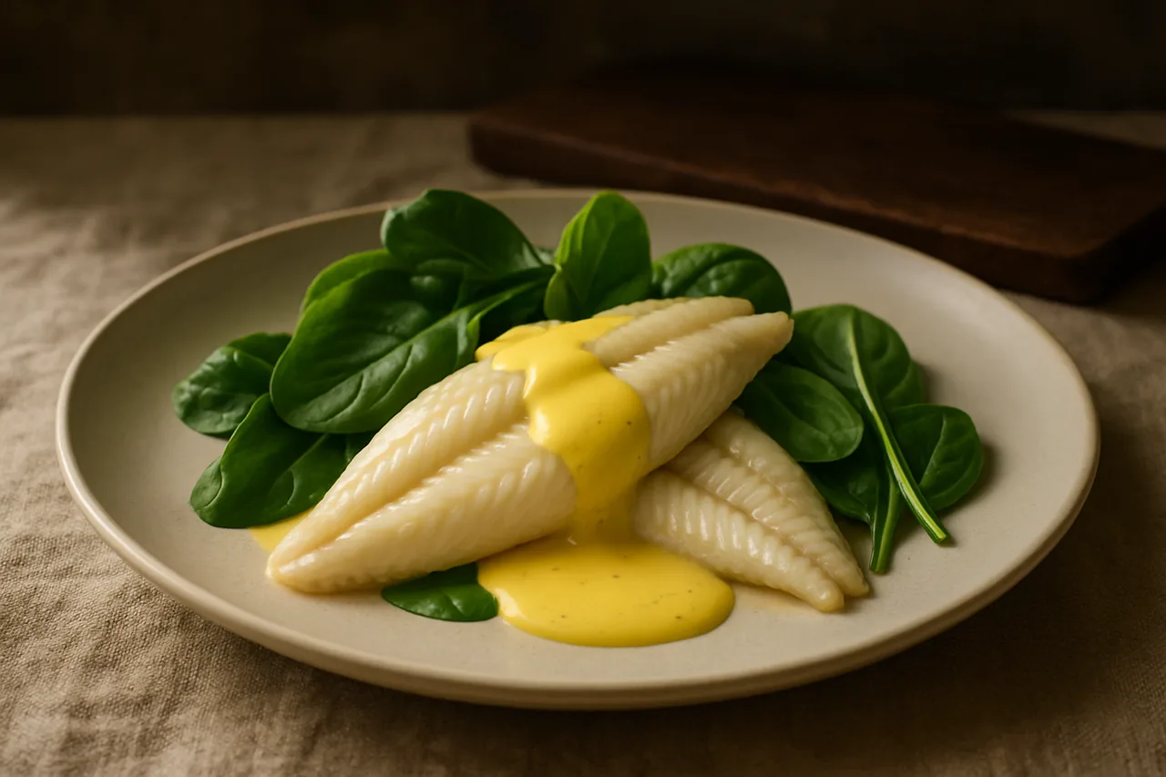 Foto de Filetes de lenguado a la florentina