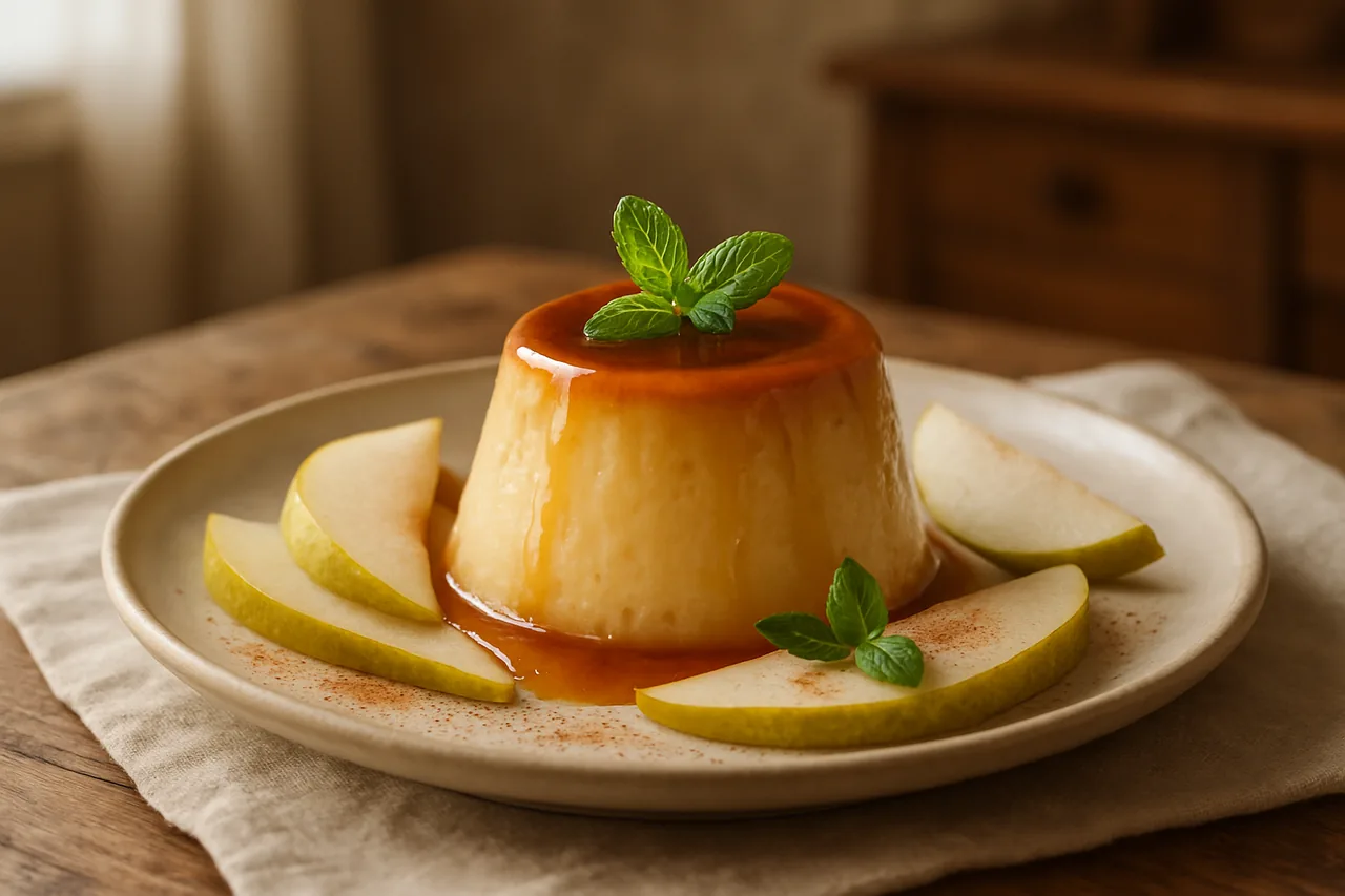 Foto de Flan de Pera