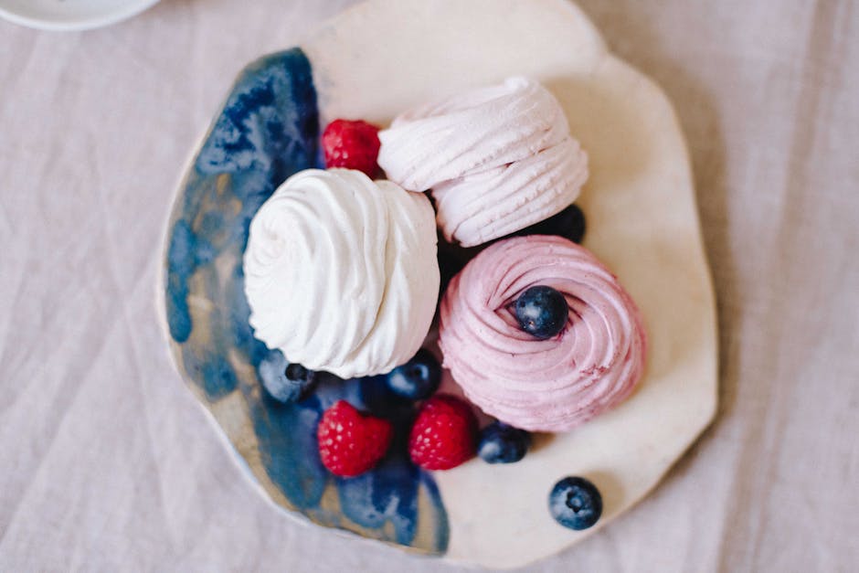 Foto de Frambuesas Fritas con Merengue de Canela
