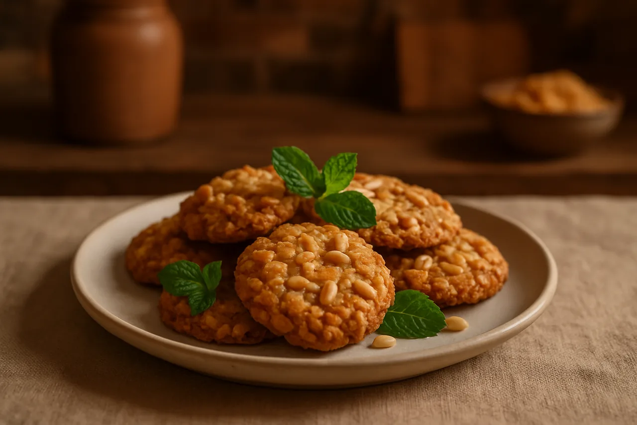 Foto de Galletas de cereales y piñones