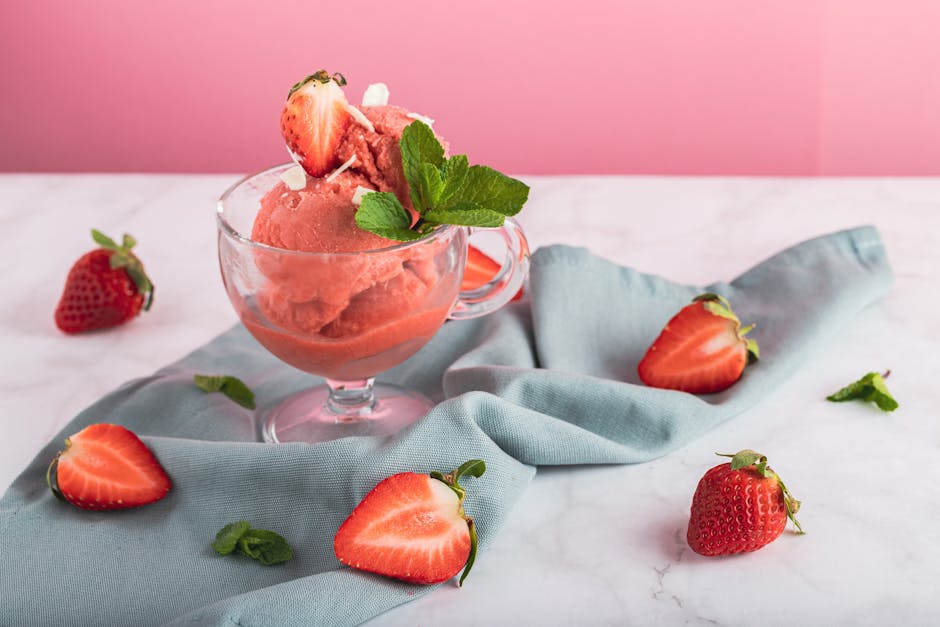 Foto de Galletas de Fresa con Helado