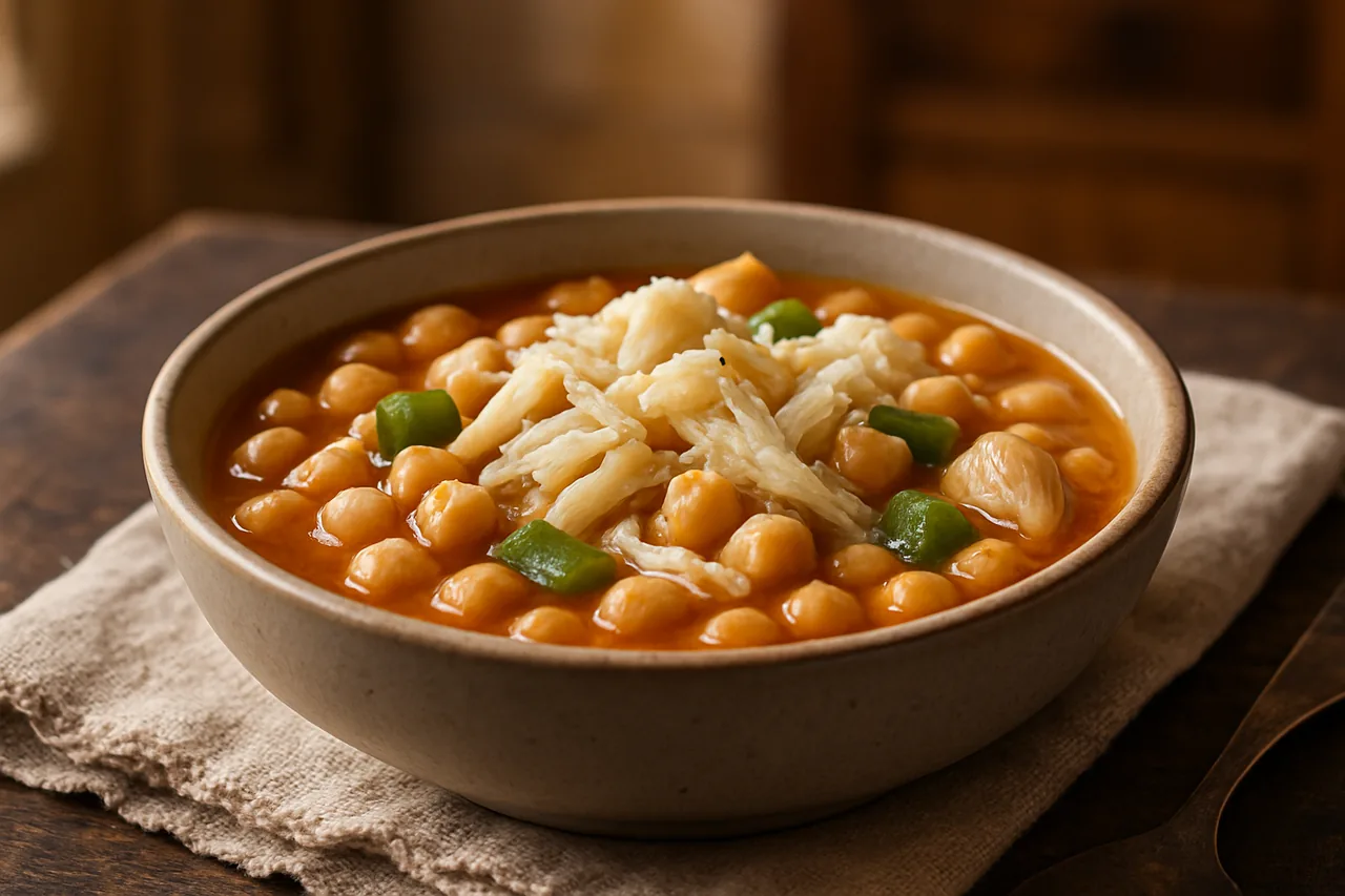 Foto de Garbanzos con Bacalao