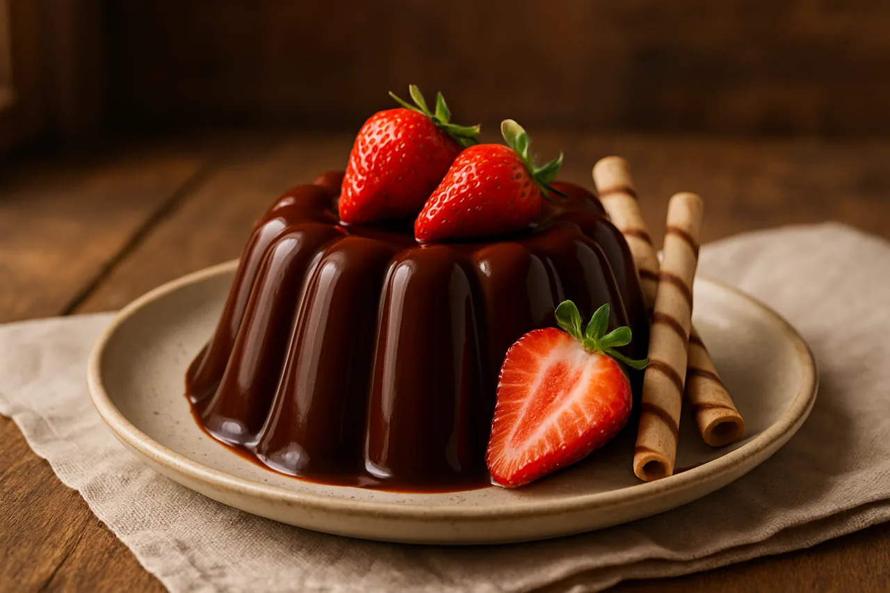 Foto de Gelatina de Chocolate