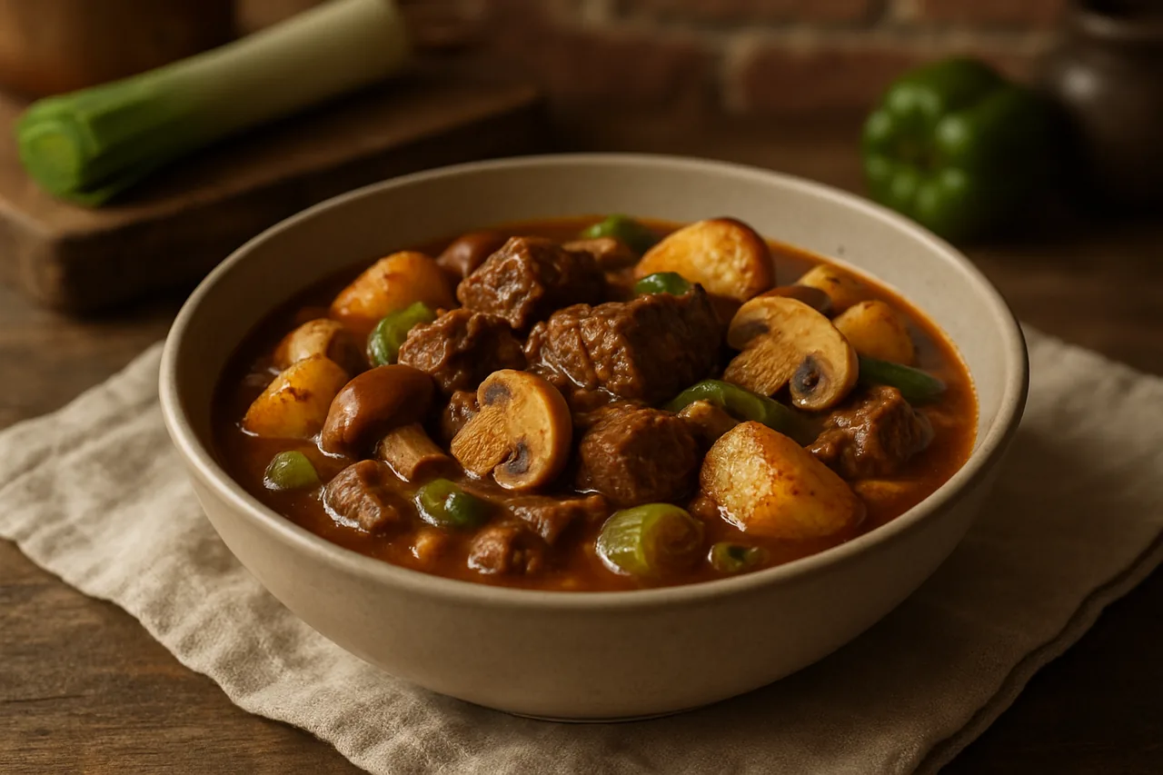 Foto de Guiso de Ternera con Patatas y Champiñones
