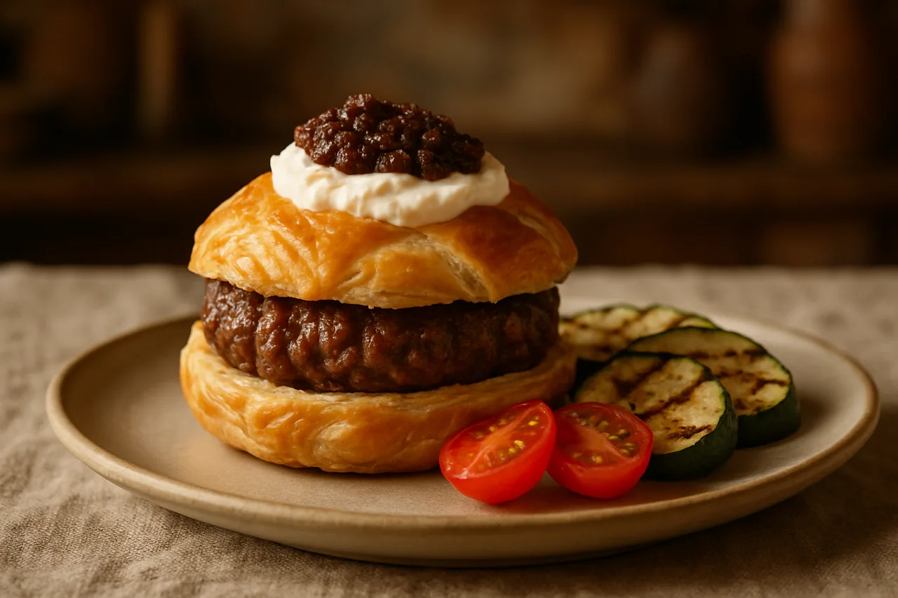 Foto de Hamburguesa en Hojaldre