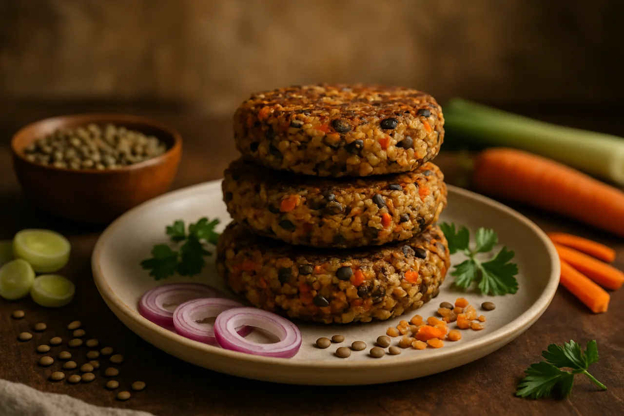 Foto de Hamburguesas de Arroz y Lentejas