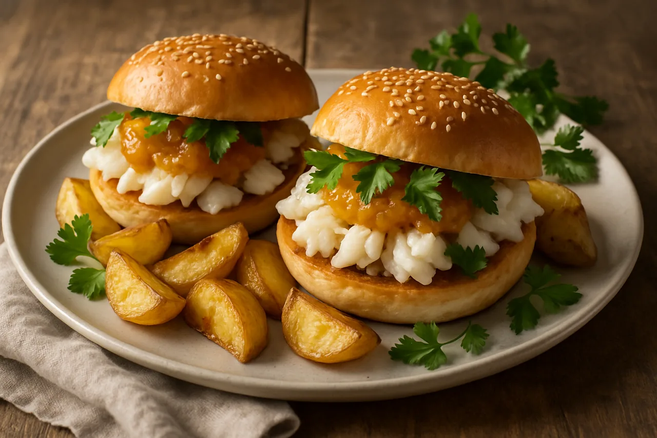 Foto de Hamburguesas de Bacalao con Mermelada de Calabaza