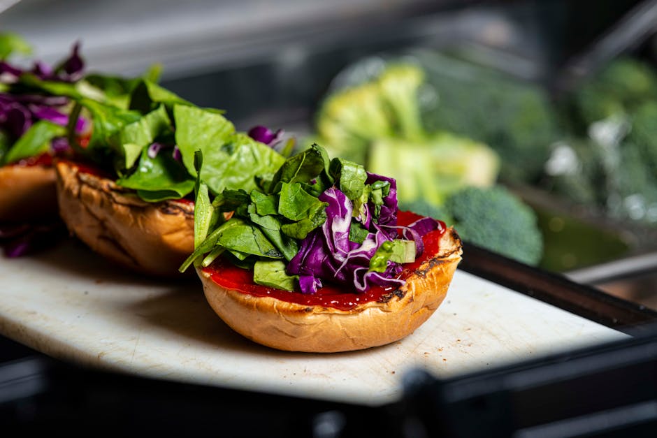 Foto de Hamburguesas de Verduras con Salsa de Tomate