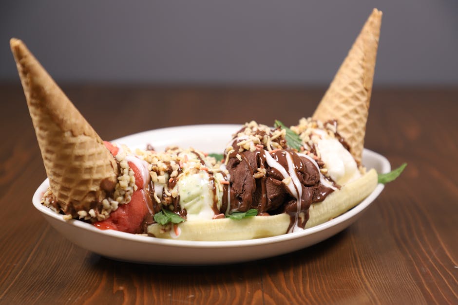 Foto de Helado de Fresa y Plátano
