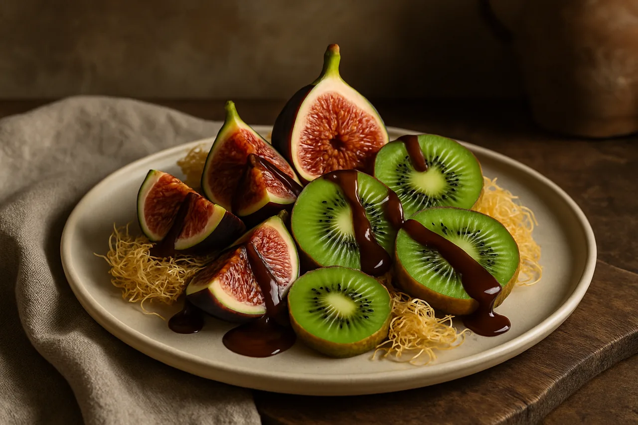 Foto de Higos con Chocolate y Pasta Kataifi