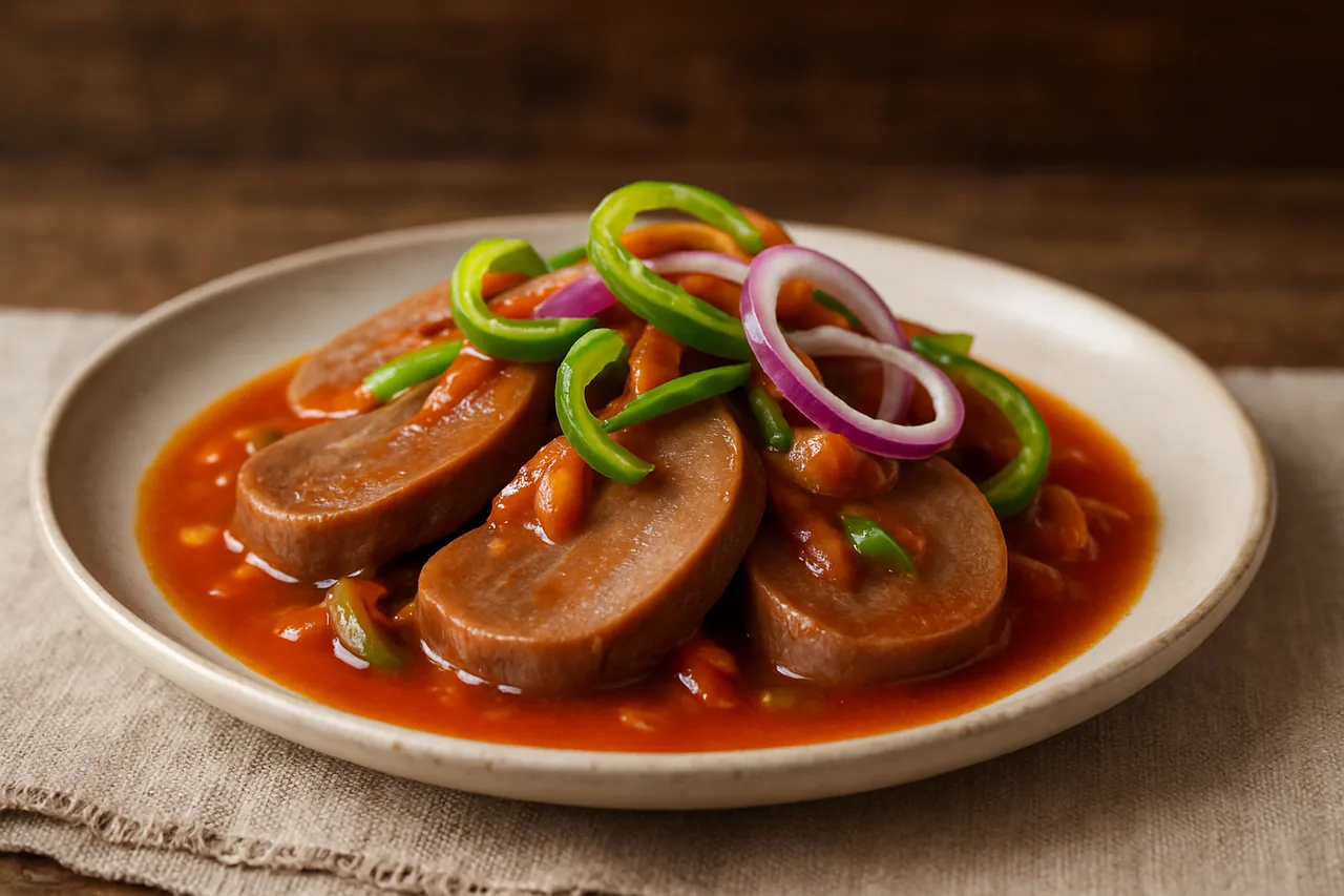 Foto de Lengua de Cerdo en Salsa de Tomate
