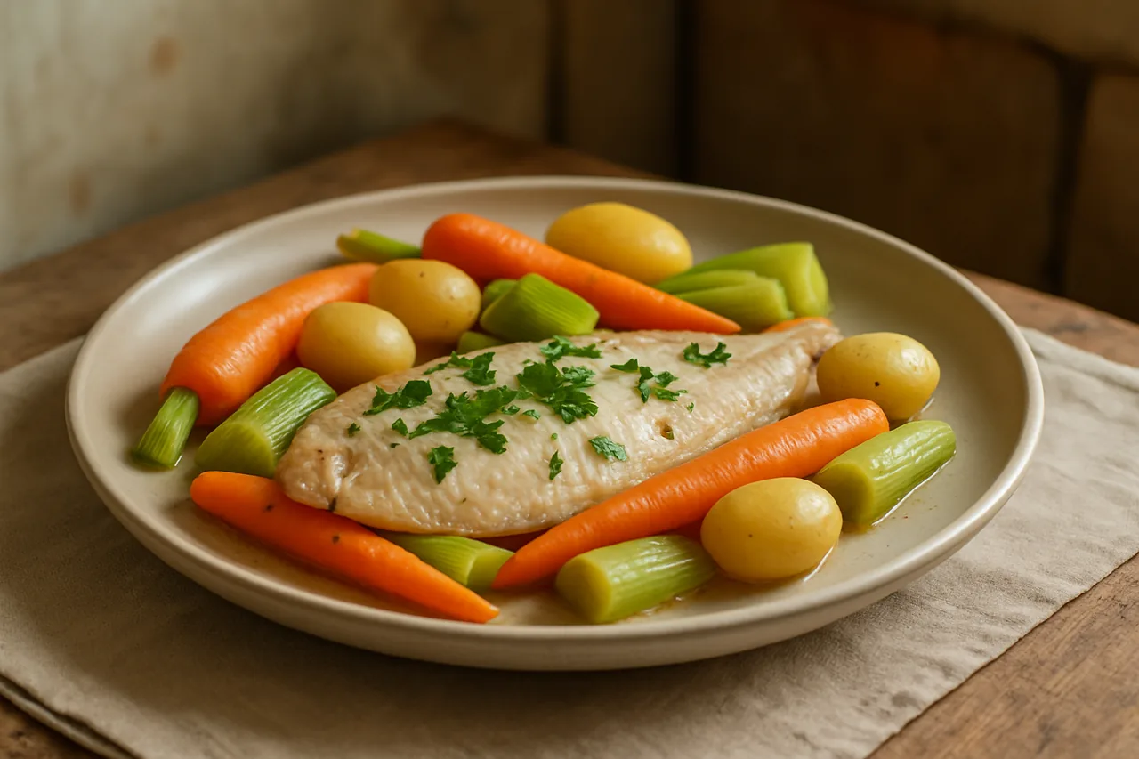 Foto de Lenguado al Horno con Verduras