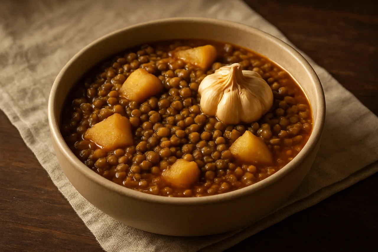 Lentejas estofadas — receta canaria