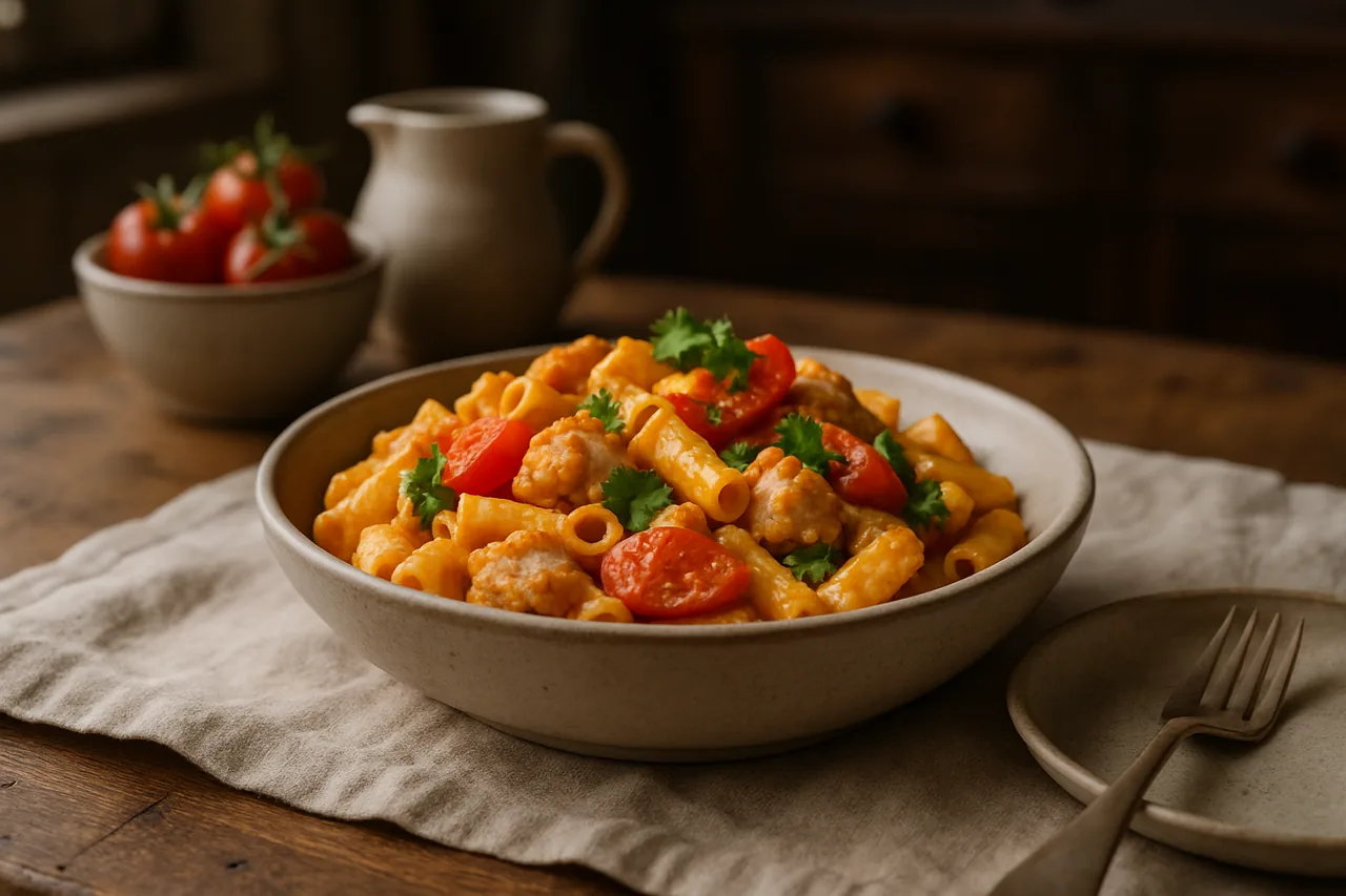 Macarrones al horno — receta canaria