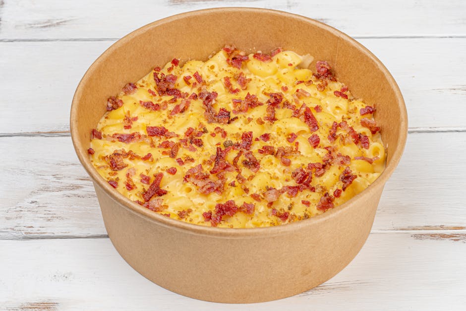 Foto de Macarrones con beicon, espinacas y salsa Mornay