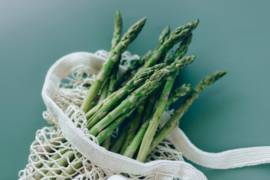 Foto de Macarrones con espárragos verdes y jamón