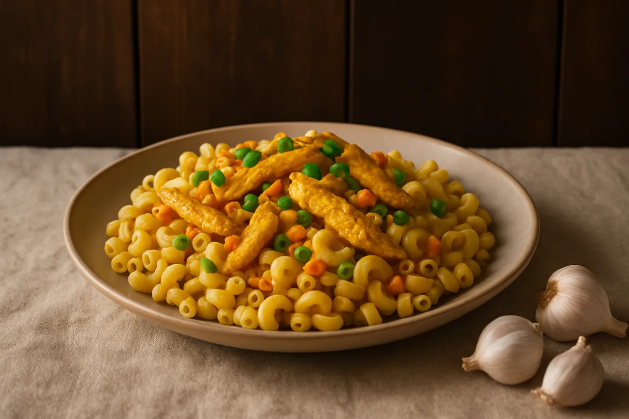 Foto de Macarrones con Pollo al Curry