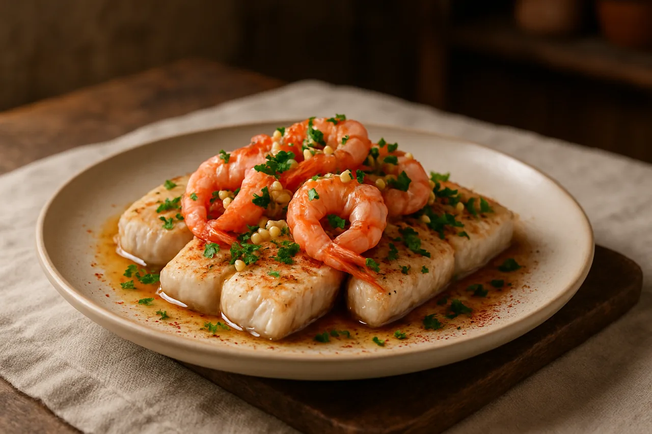 Foto de Merluza con Gambas