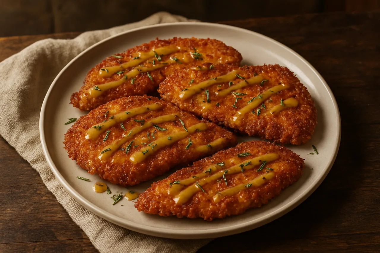 Foto de Milanesas de Pollo con Miel y Mostaza