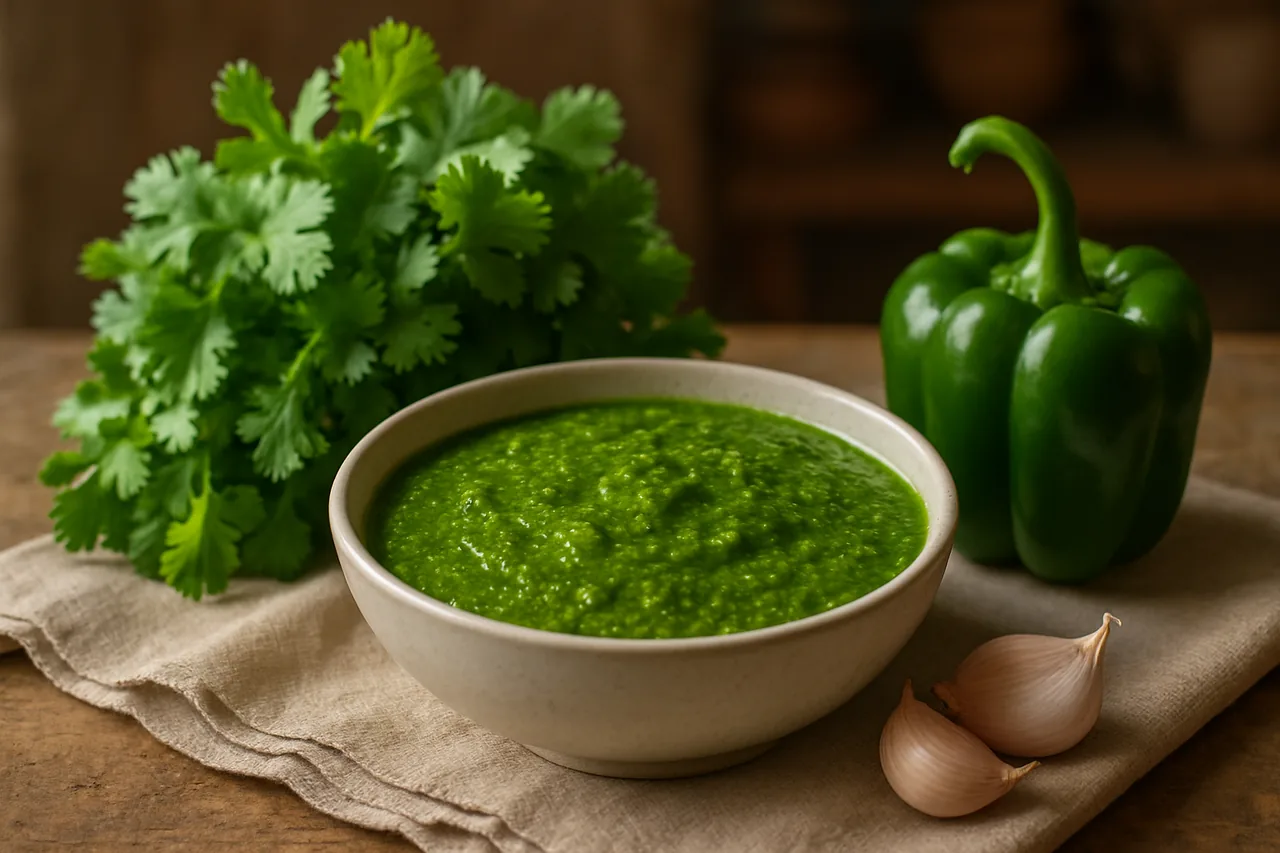 Mojo de cilantro — receta canaria