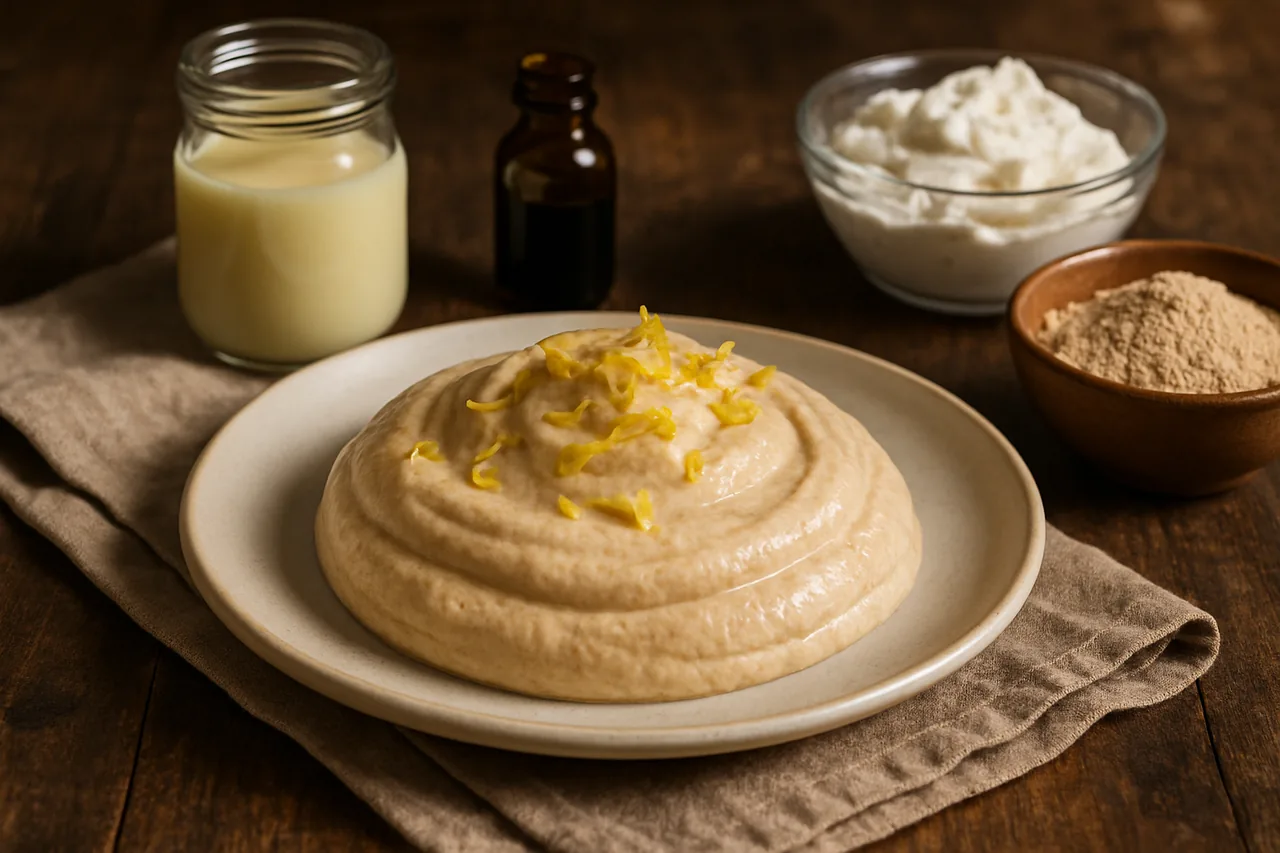 Mousse de gofio — receta canaria