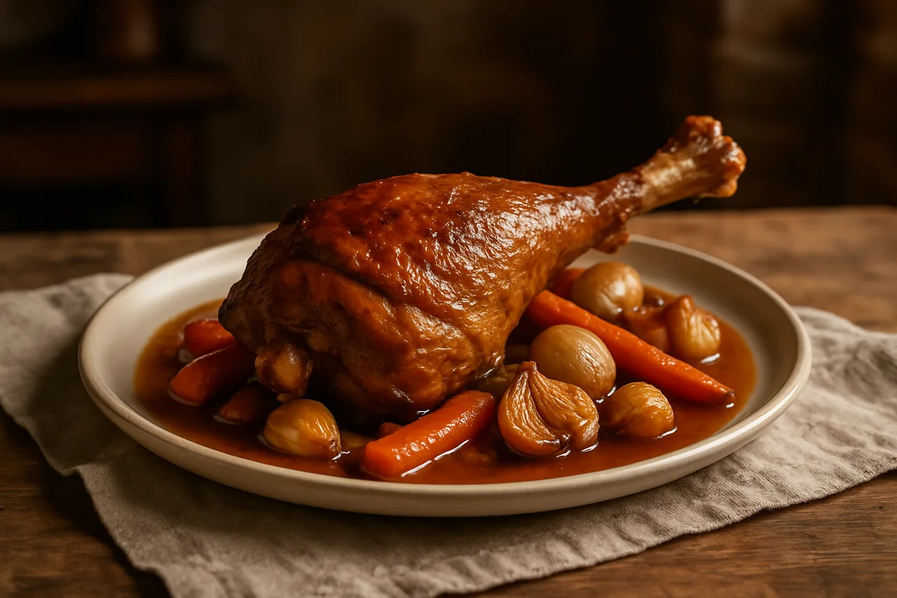 Foto de Muslo de pavo guisado