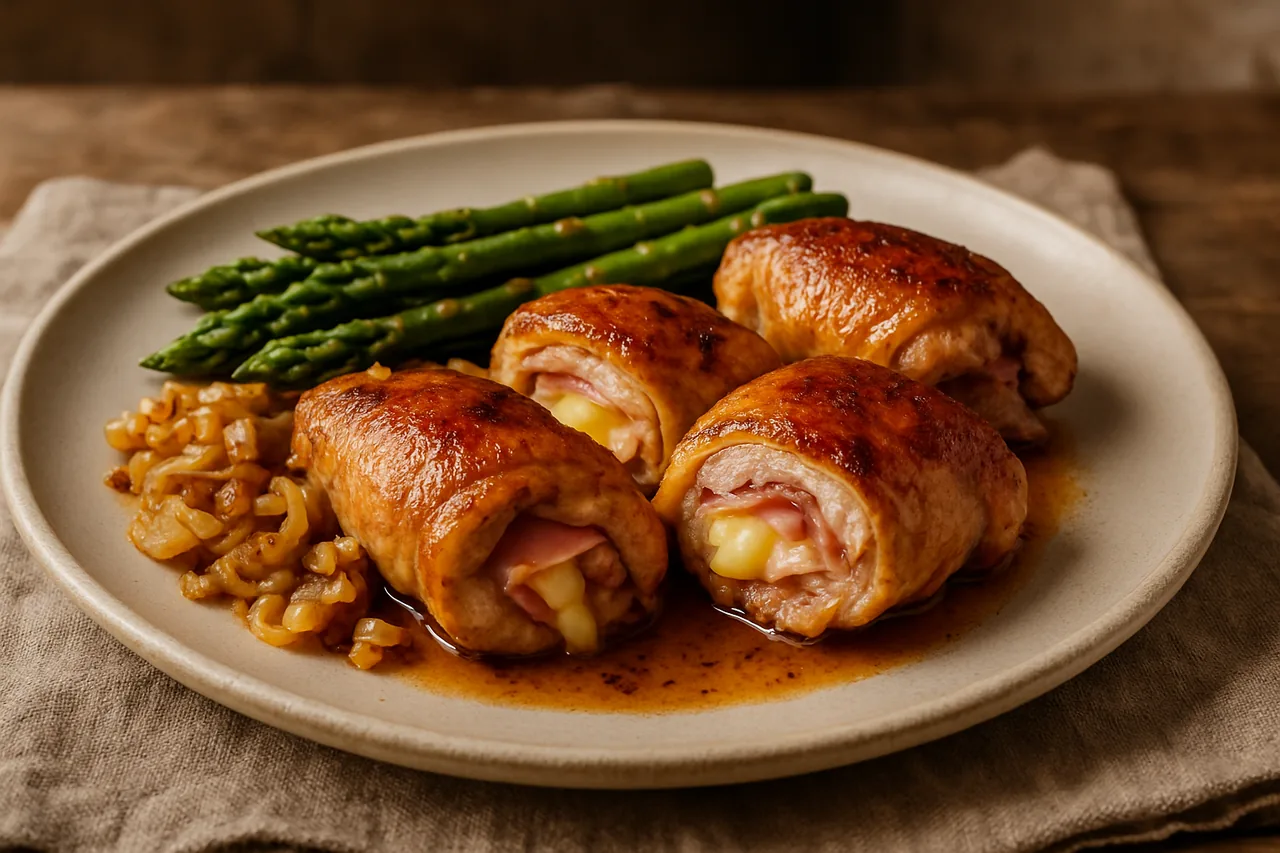 Foto de Muslos de Pollo Rellenos de Jamón y Queso