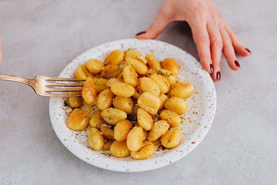 Foto de Ñoquis de Patata con Salsa Roquefort y Jamón