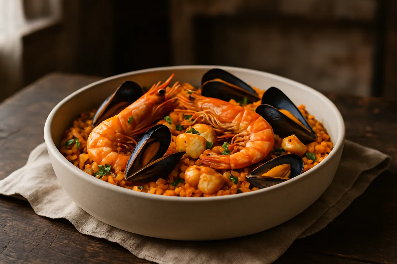 Foto de Paella de Pescado y Marisco