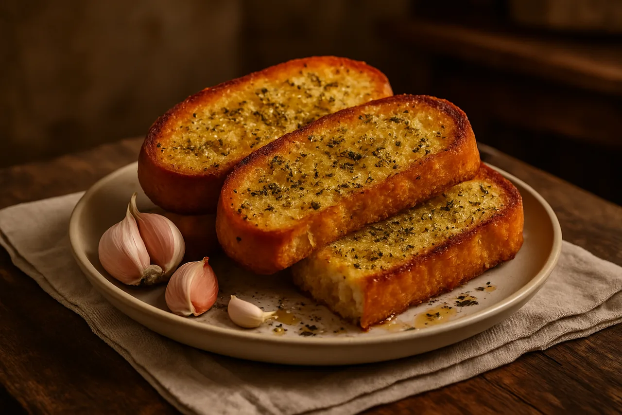 Pan de ajo — receta canaria
